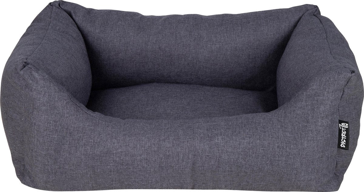 Lit box classique District 70 - lit pour chien - gris anthracite - s - 60 x 44 cm