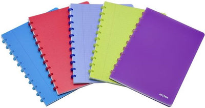 Carnet tendance Atoma | pi a5 | 144pages | doublé | rouge transparent
