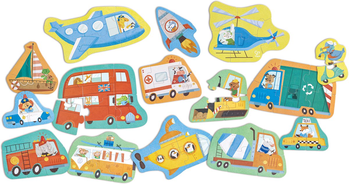 Puzzle des roues et des merveilles de Hape