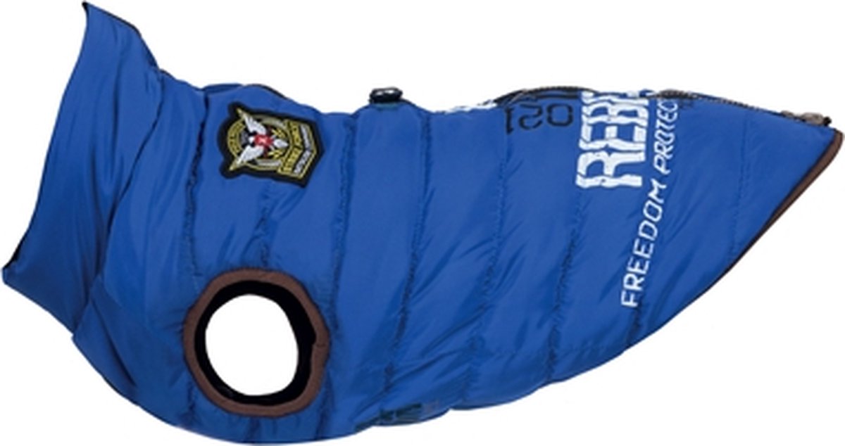 Manteau pour chien Trixie saint-malo avec harnais bleu taille - 33cm