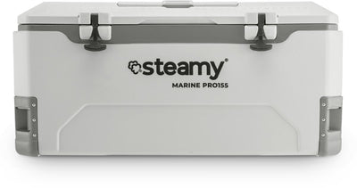 Steamy marine pro 155 - grande glacière - glacière maritime - 155 litres - blanche