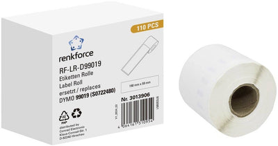 Renkforce RF-6027812, blanc, étiquette d'imprimante autocollante, étiquette continue, rouleau, papier, thermique direct