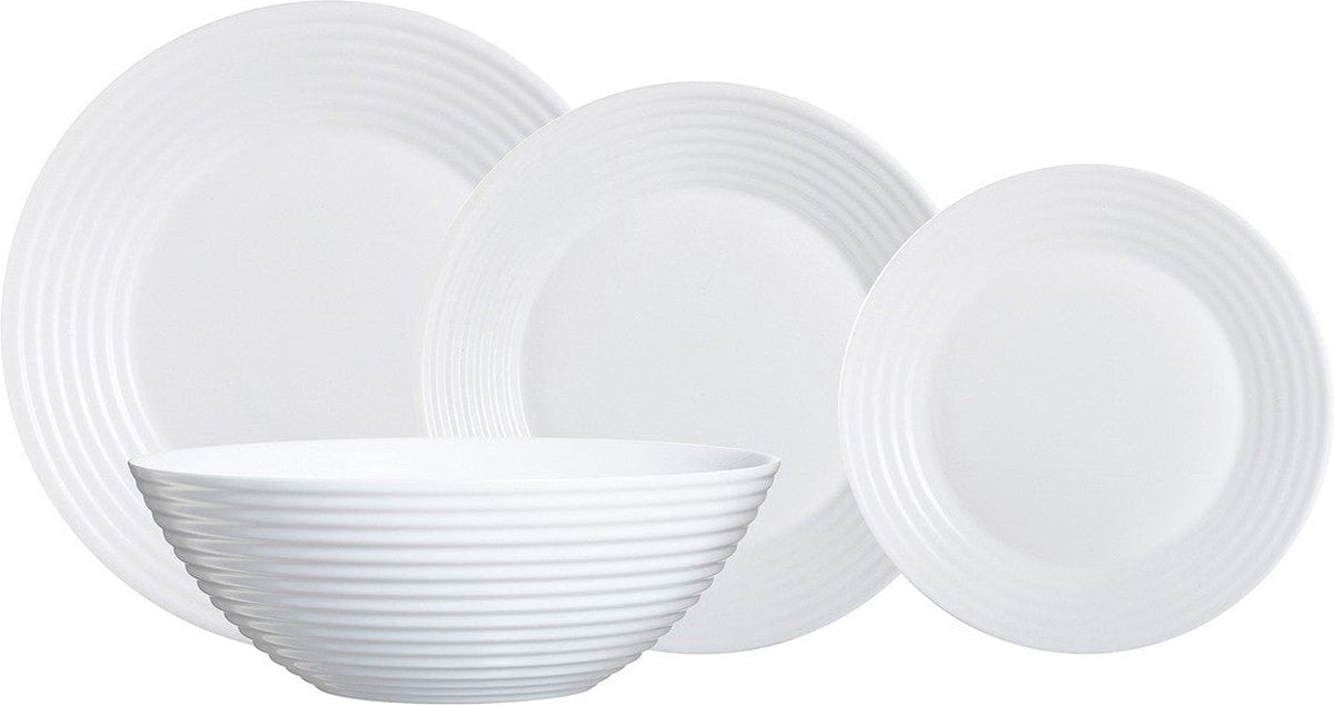 Luminarc - service de table - 19 pièces - blanc
