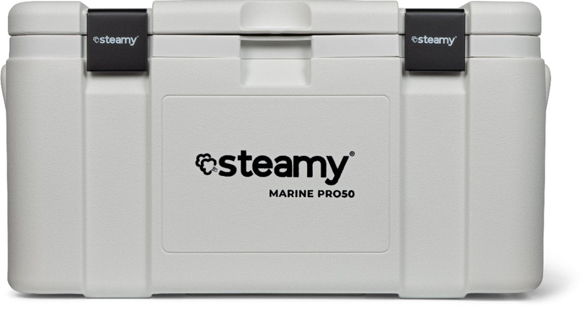 Steamy marine pro 50 - grande glacière - très bien isolée - 50 litres - blanche