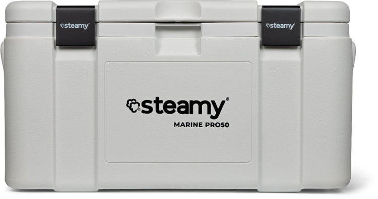 Steamy marine pro 50 - grande glacière - très bien isolée - 50 litres - blanche