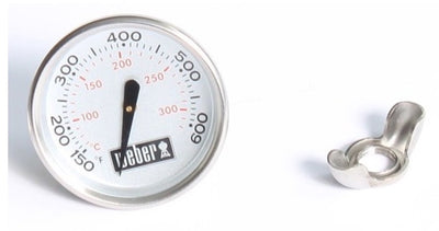Thermomètre Weber avec écrou à oreilles pour barbecue au charbon de bois