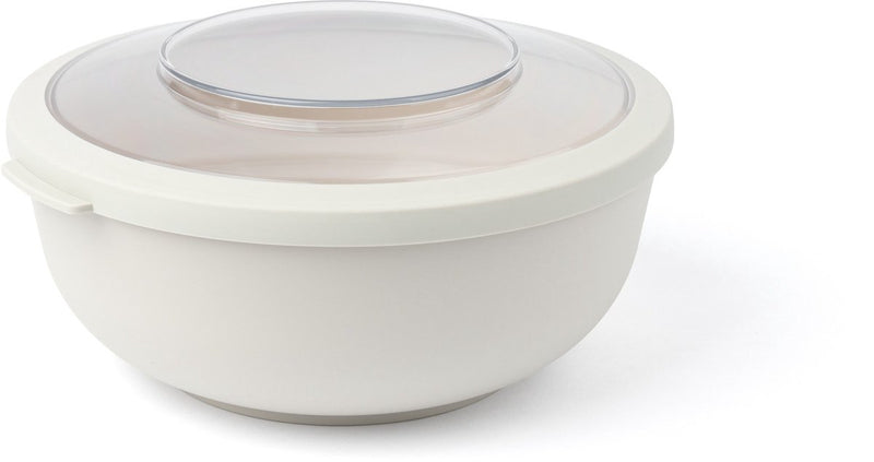 Boîte à lunch Amuse tylla à l'avoine - 2000 ml - boîte à lunch - bol à lunch avec couvercle - récipient pour aliments frais parfaitement hermétique - boîte à salade pour les déplacements - sans BPA - beige