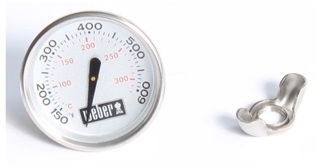Thermomètre Weber avec écrou à oreilles pour barbecue au charbon de bois