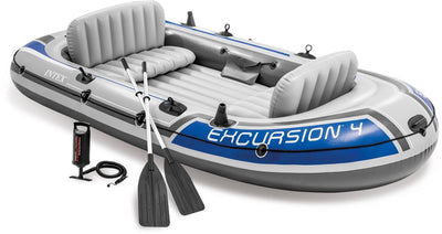 Ensemble bateau gonflable Intex excursion 4 - 4 personnes
