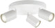 Spot de plafond intégré Siena blanc mat rond pour 3x lampe gu10 (non incluse) | 3x gu10