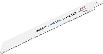 Lame de scie Kreator krt033001 - scie alternative - bois métal flexible - 225 mm - 14 10 tpi - 2 pièces