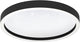 Plafonnier intelligent Eglo connect.z montemorelos-z - ø 42 cm - noir et blanc - lumière blanche rgb réglable - dimmable - zigbee