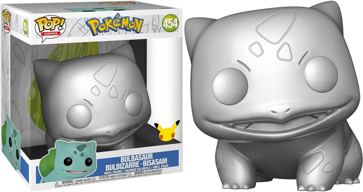 Funko-pop ! jeux : pokemon - bulbasaur #454 10 pouces argent [état de la boîte 7,5 10]