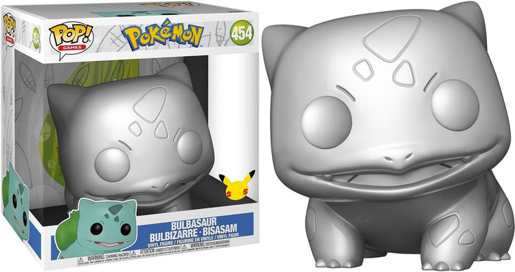 Funko-pop ! jeux : pokemon - bulbasaur #454 10 pouces argent [état de la boîte 7,5 10]