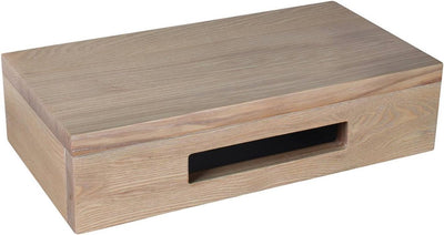 Etagère fontaine Differnz 40x25x10cm rectangle avec porte-serviettes chêne