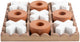 Ornement du temps présent tic tac toe - orange - 18,5x18,5x5cm - moderne - mdf