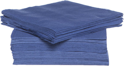 Serviettes tendance cosy trendy cosy - bleu foncé - 40x - 38 x 38 cm - décoration de table - papier - qualité luxe