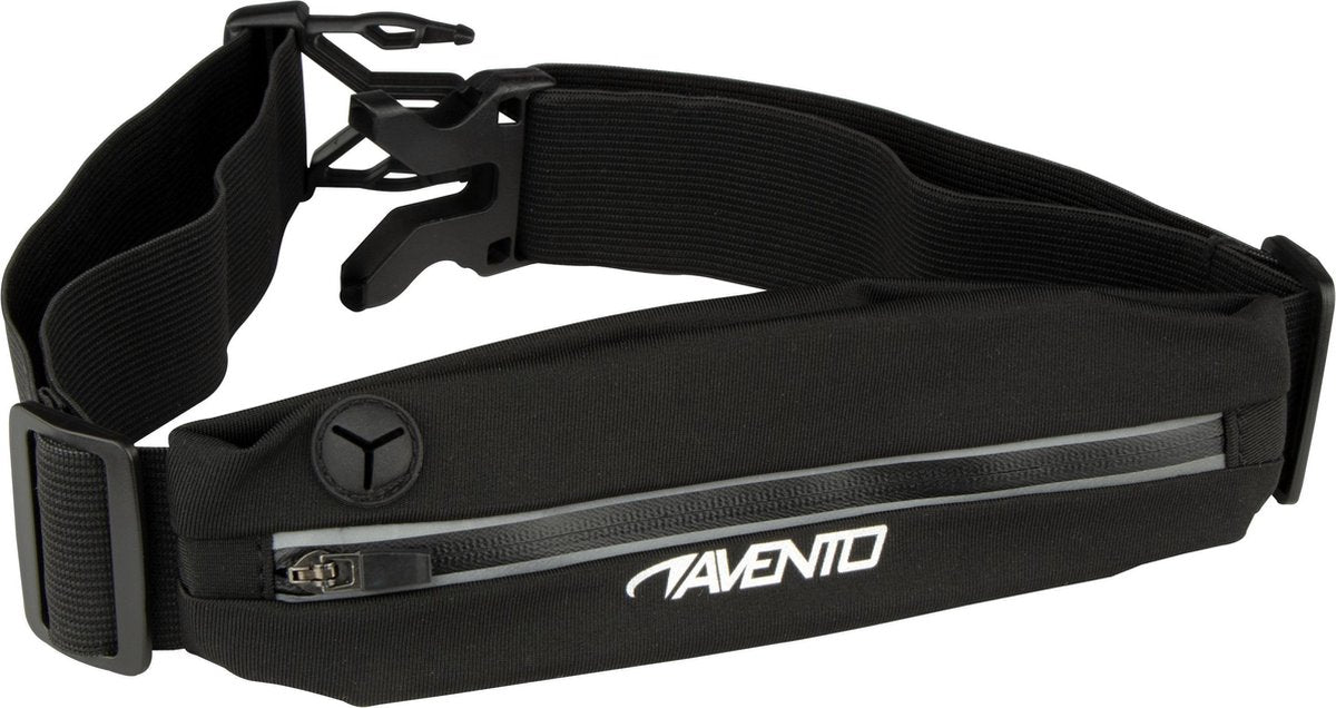 Avento - sac banane de sport - ceinture de course - noir