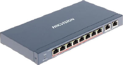 Hikvision ds-3e0310hp-e pro-series commutateur poe intelligent non géré Ethernet rapide à 8 ports avec 1x hi-poe et 2x rj45