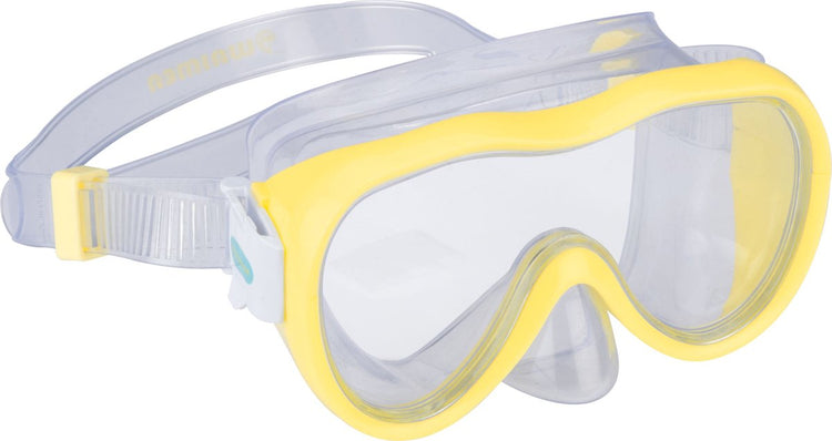 Lunettes de plongée Waimea - enfants - jaune - anti-buée - verre trempé