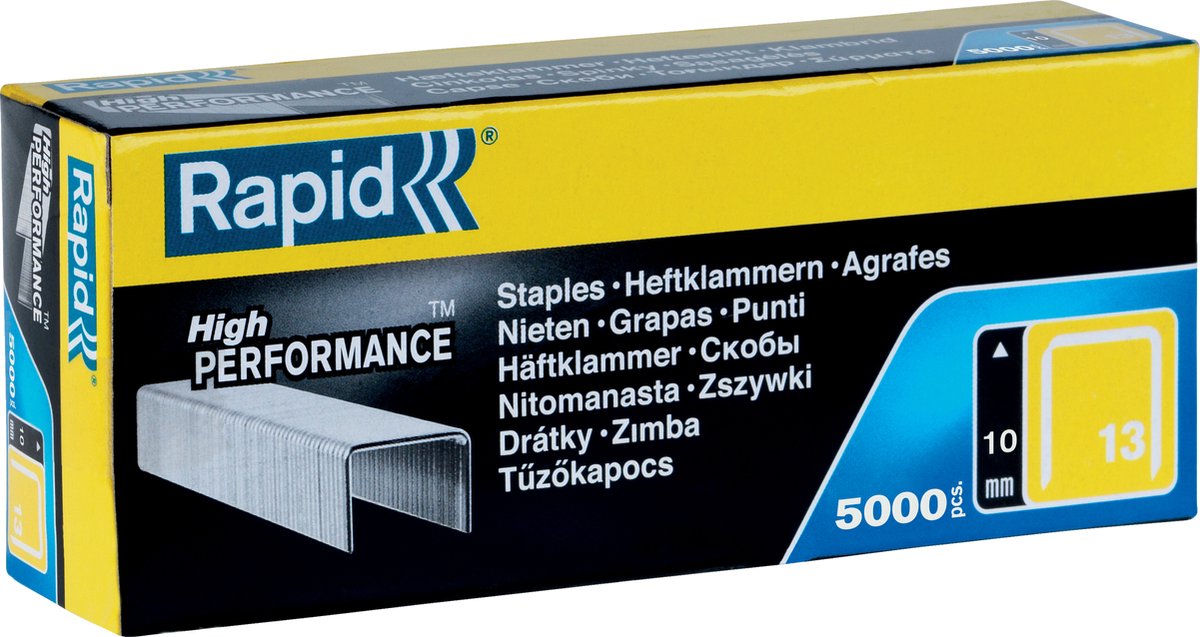 Rapide non. 13 agrafes en fil fin 10 mm - 5000 agrafes