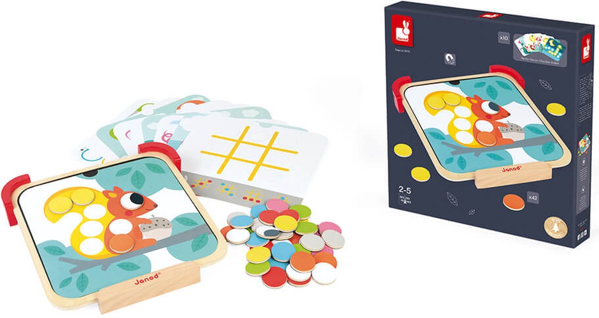 Janod - jeu éducatif - tableau magnétique couleur