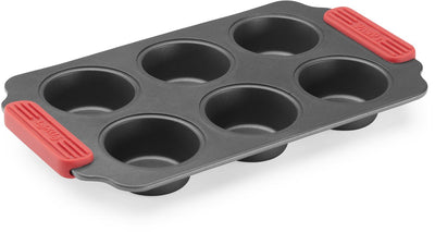 Moule Lékué 6 muffins - antiadhésif - gris