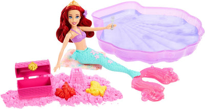 Poupée mannequin Disney Princesse Ariel nageant et sable