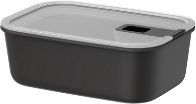 Récipient alimentaire Mepal easyclip - 1 l - récipient alimentaire avec fermeture coulissante - convient au micro-ondes. four à vapeur. réfrigérateur et congélateur - noir nordique