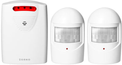 Détecteurs de mouvement et système d'alerte sans fil Orno - portée 120m - détecteur de porte et de passage avec son lot de 2 - ip44