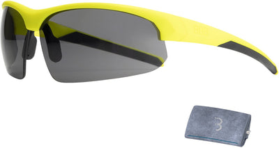 Bbb Cycling Lunettes de Cyclisme pour Hommes et Femmes - Lunettes de Cyclisme avec 3 lentilles interchangeables - Lunettes de vélo de Course légères - Jaune Fluo Mat - Impressionner bsg-58