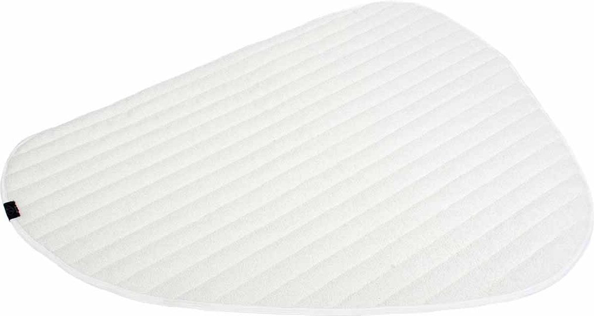 D d home galet - plaid double face 120x95x2cm blanc