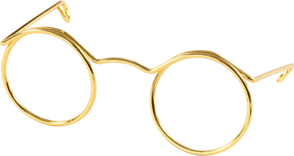 Verres Creativ Company, l: 50 mm, diamètre du trou 17 mm, or, 10 pièces 1 boîte