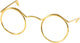 Verres Creativ Company, l: 50 mm, diamètre du trou 17 mm, or, 10 pièces 1 boîte