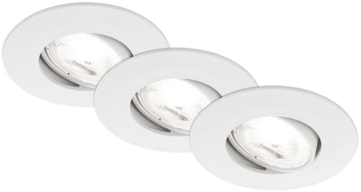 Briloner kulana a - spots encastrables ultra efficaces - 3 pièces - 9cm - blanc