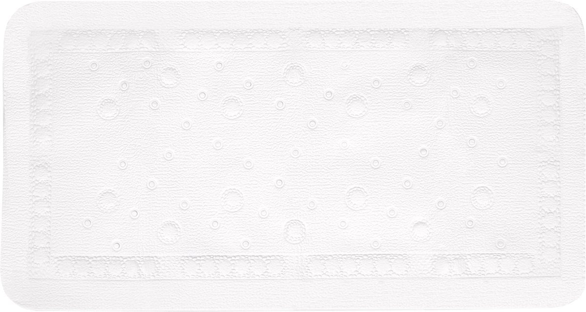 Tapis de bain antidérapant Differnz tutus 68x36cm blanc