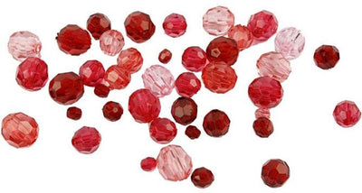 Creativ Company Facet Beads Mélanger Red Harmonie, 45 grammes