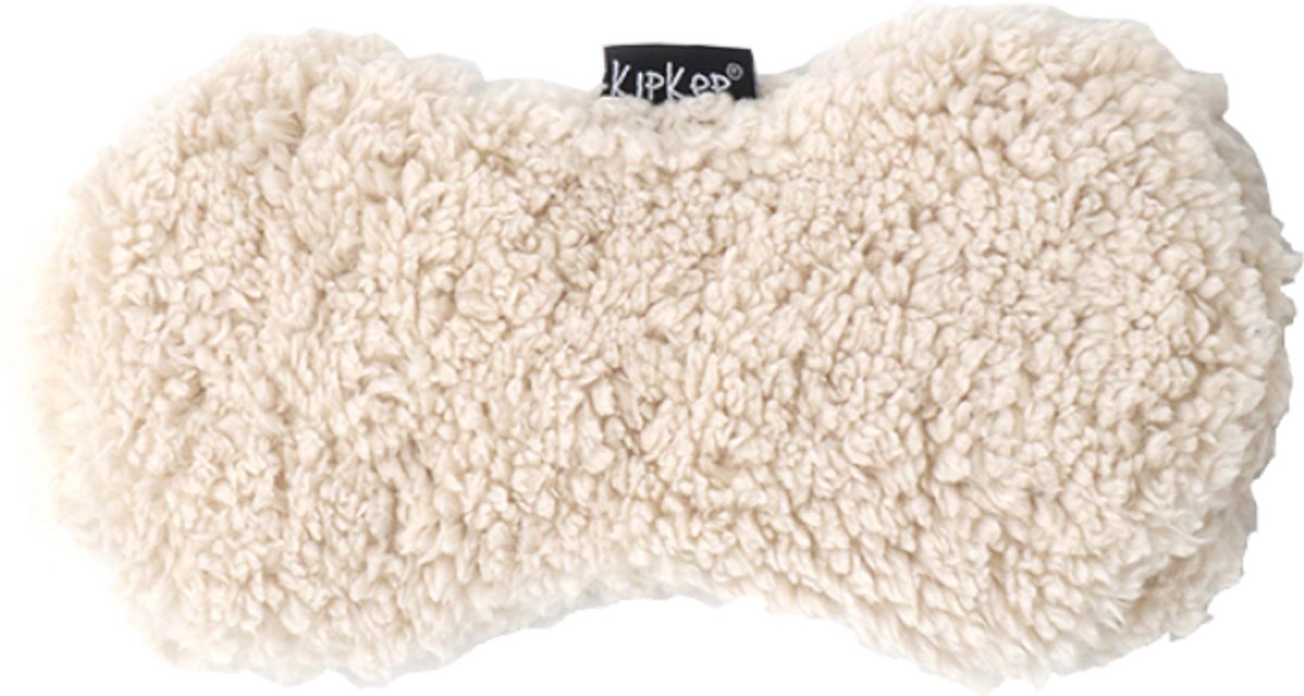 Coussin chauffant Kipkep Woller - Sable en peluche - Soulage les crampes d'estomac - Apporte la paix à l'anxiété - Pouf