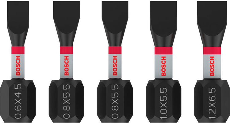 Imp bosch accessoires pro sl act bits | sl4.5 | sl5.5 (x2) | sl5.5 | sl6.5 | 25mm | 5 pièces - 2608521u60