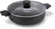 Brabantia vanta poêle avec couvercle - ø 28cm - sauteuse - revêtement antiadhésif en céramique renforcé de titane - convient pour induction - 100% sans pfas - noir