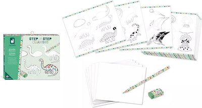 Janod - hachette - dessin créatif dinosaures