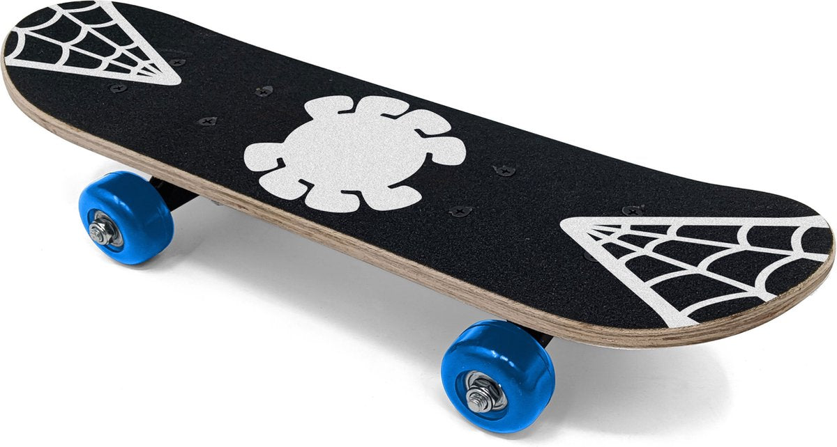 Timbre skateboard spidey 43 x 12,5 cm noir jaune
