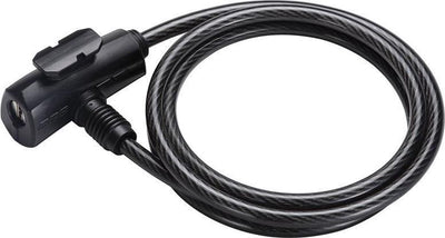 Bbb cycling quicksafe câble antivol pour vélo - câble antivol pour vélo - serrure à clé - noir - 150 x 0,8 cm - bbl-61