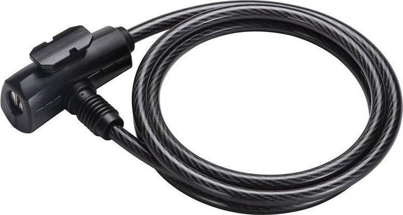 Bbb cycling quicksafe câble antivol pour vélo - câble antivol pour vélo - serrure à clé - noir - 150 x 0,8 cm - bbl-61