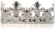 Petites aventures - couronne de prince en argent - couronne enfant toute douce