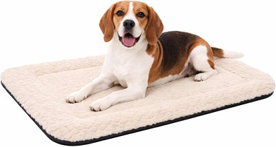Flamingo dog cushion – dog basket – naya rectangular beige 85.5x51cm – comfortable – perfect fit – soft lying surface