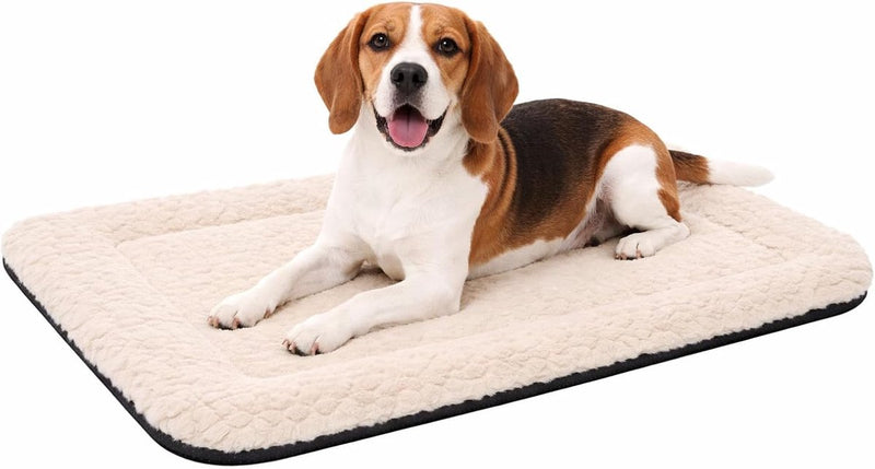 Flamingo dog cushion – dog basket – naya rectangular beige 85.5x51cm – comfortable – perfect fit – soft lying surface