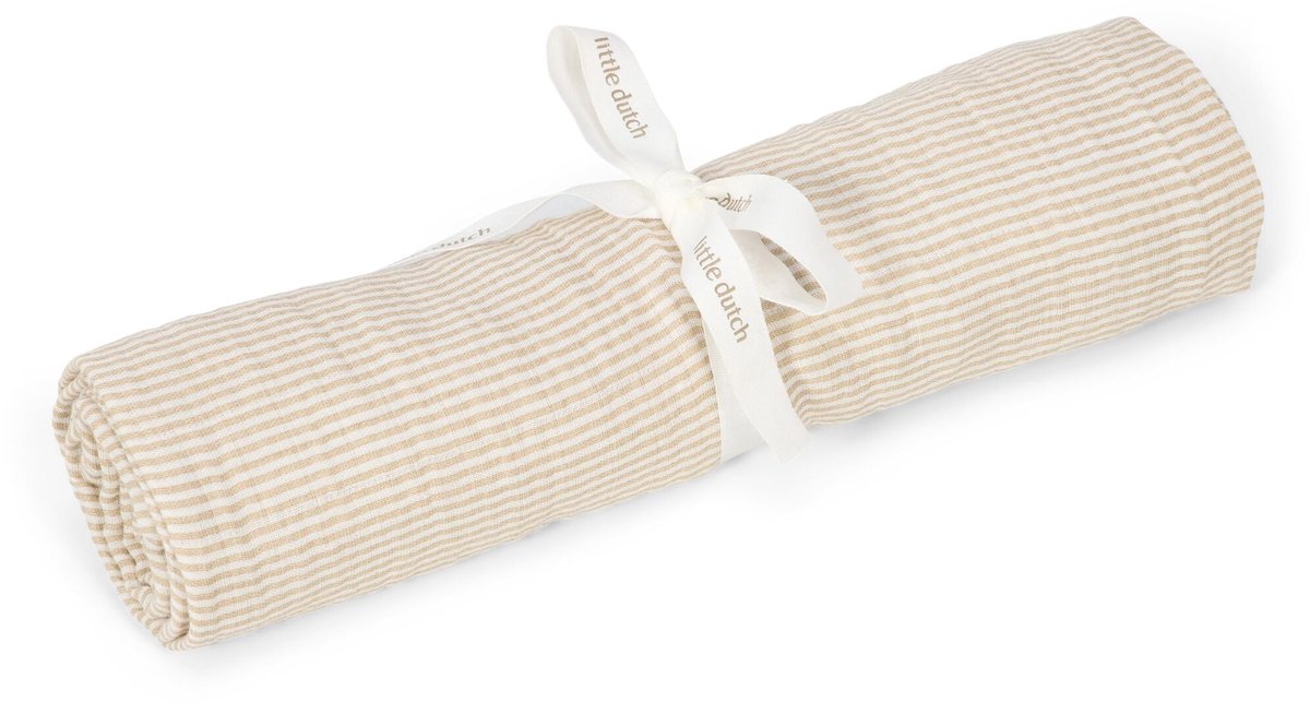 Lange Little Dutch - rayures beiges - 120 cm