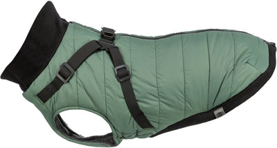 Trixie manteau pour chien pontis avec harnais vert sauge
