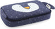 Trousse Trixie - mr. pingouin - trousse rectangulaire - fournitures scolaires pour garçons et filles - bleu